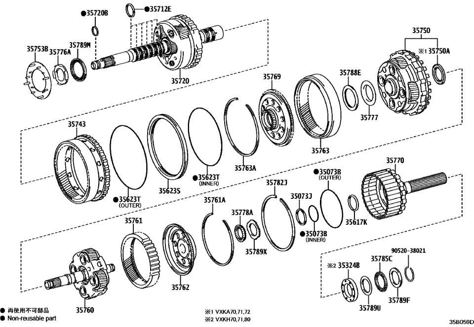 Toyota 35789-0C880 RACE, THRUST BEARING