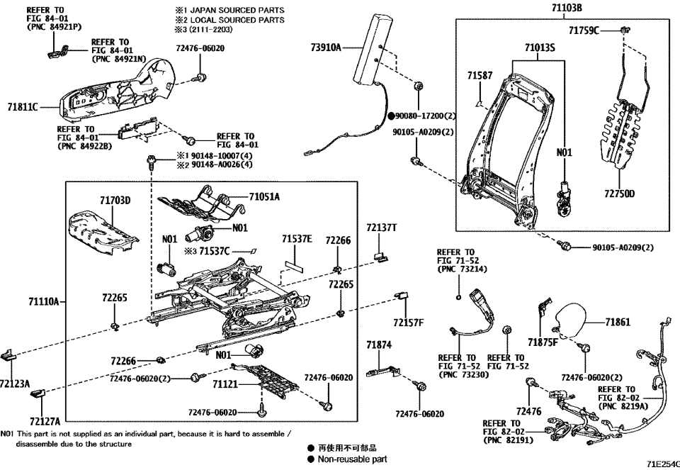 Toyota 71013-0C130 FRAME SUB-ASSY, FR S