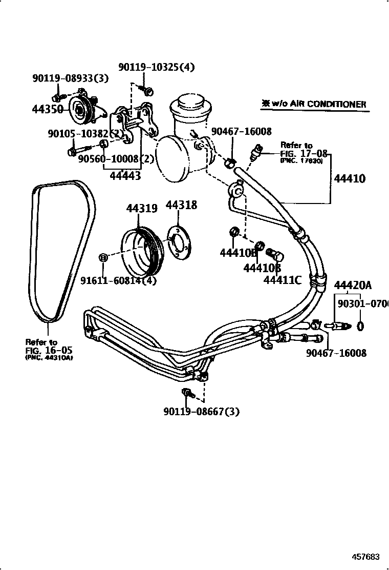 Toyota 90119-10325 Bolt, w/Washer