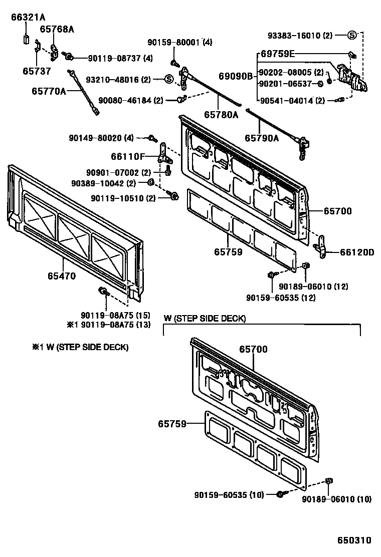 Toyota 90201-06537 Washer, Plate
