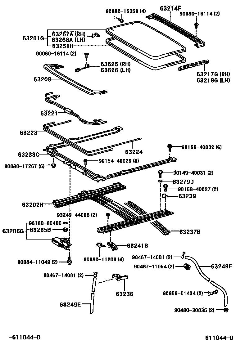 Toyota 90080-16114 Screw, Binding TAPPI