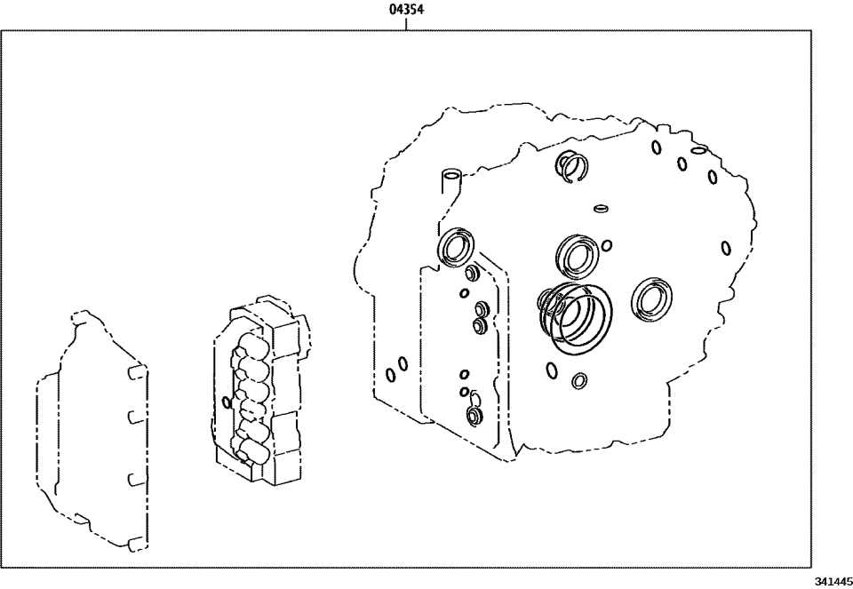 Toyota 04354-12011 OVERHAUL KIT, TRANSA