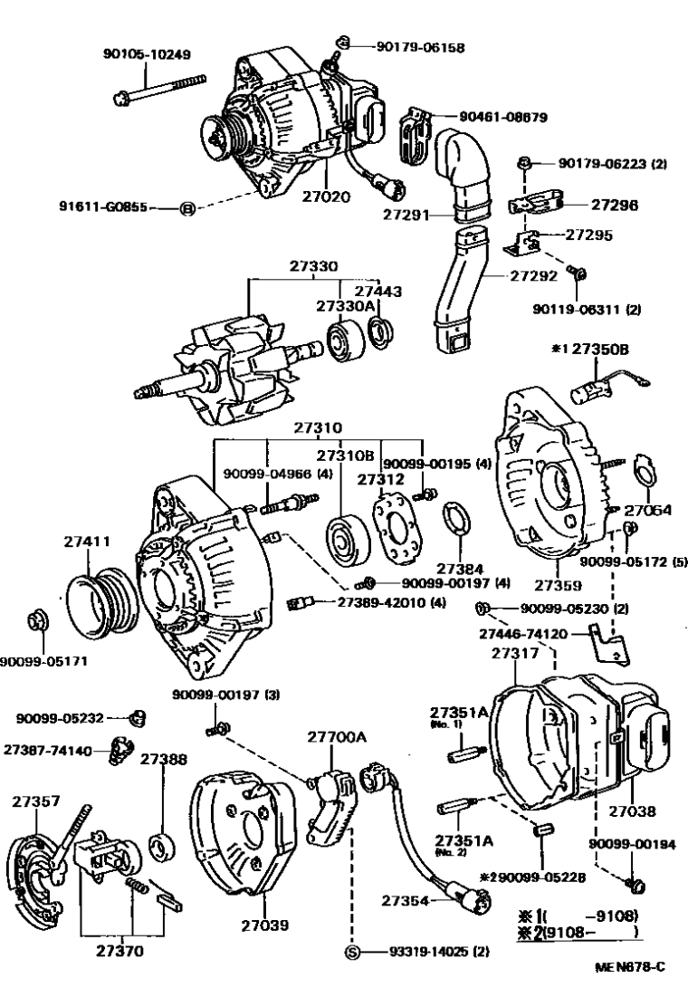 Toyota 90099-05230 Nut