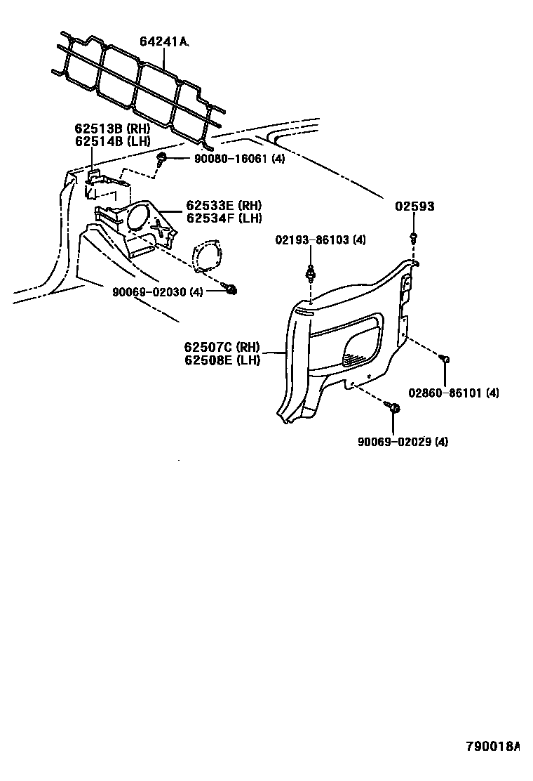 Toyota 90080-16061 Screw, Tapping