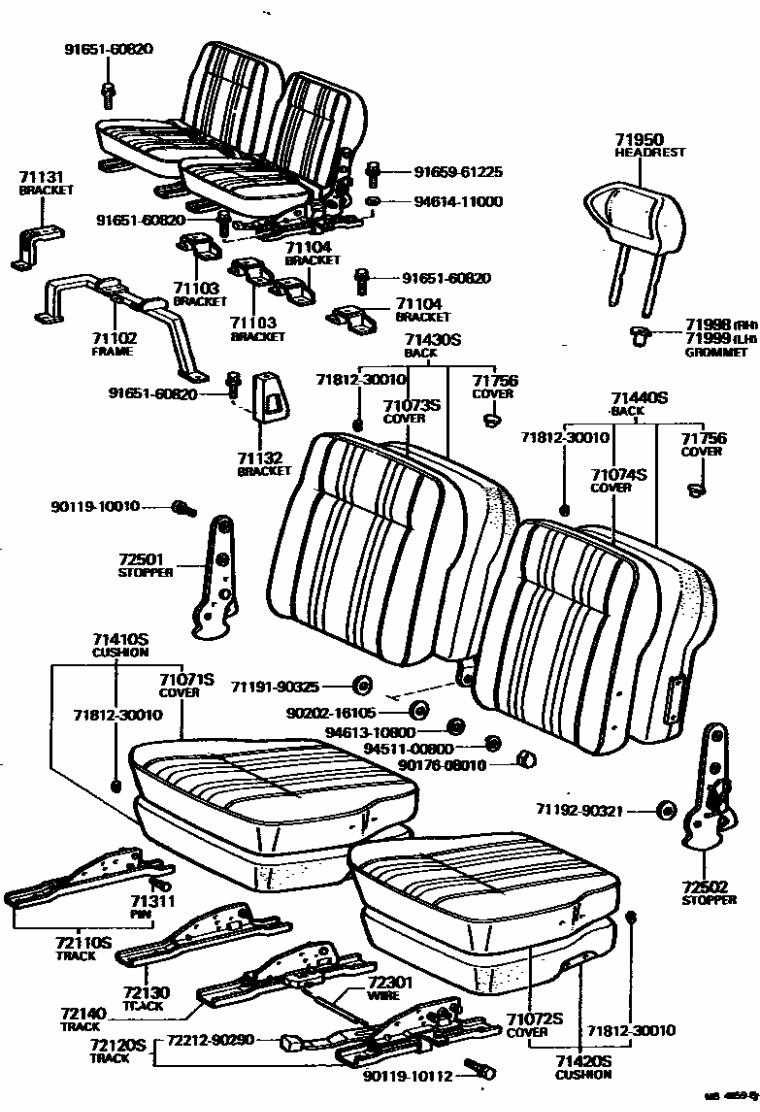 Toyota 71192-90321 Standard Part