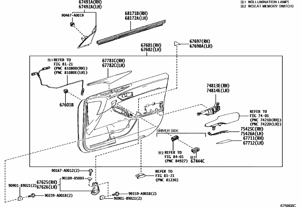 Toyota 84764-07020-B0 PLATE, SWITCH, NO.2