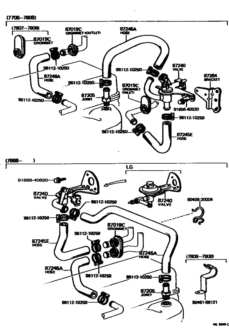 Toyota 90468-20004 Standard Part