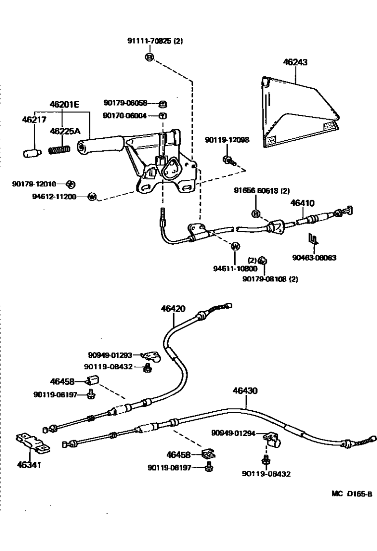 Toyota 90119-12098 Bolt, w/Washer