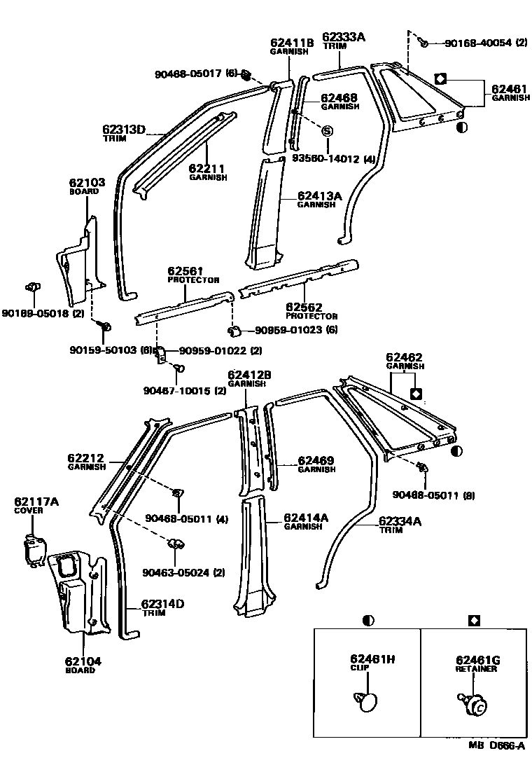 Toyota 90959-01022 Clamp