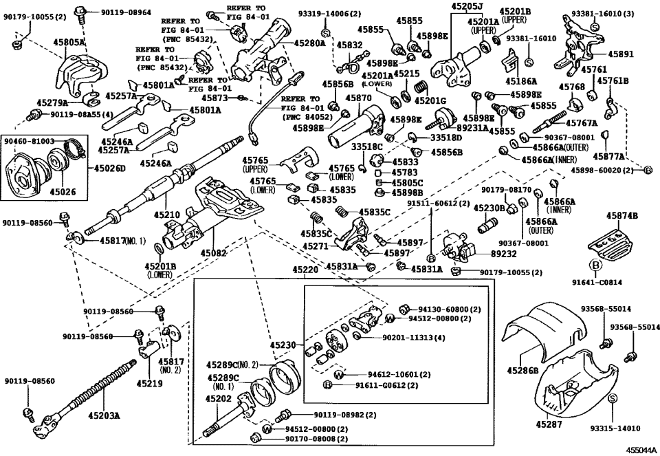 Toyota 90119-08A55 Bolt, w/Washer