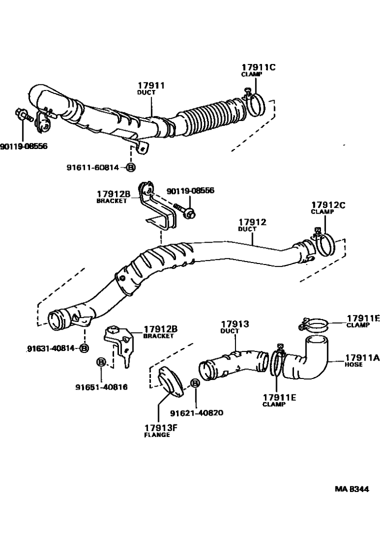 Toyota 90119-08556 Standard Part