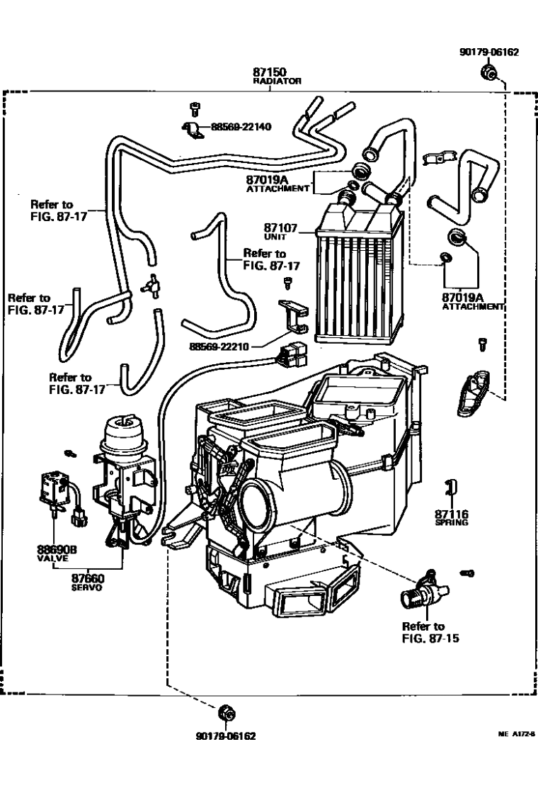 Toyota 88569-22140 Clamp