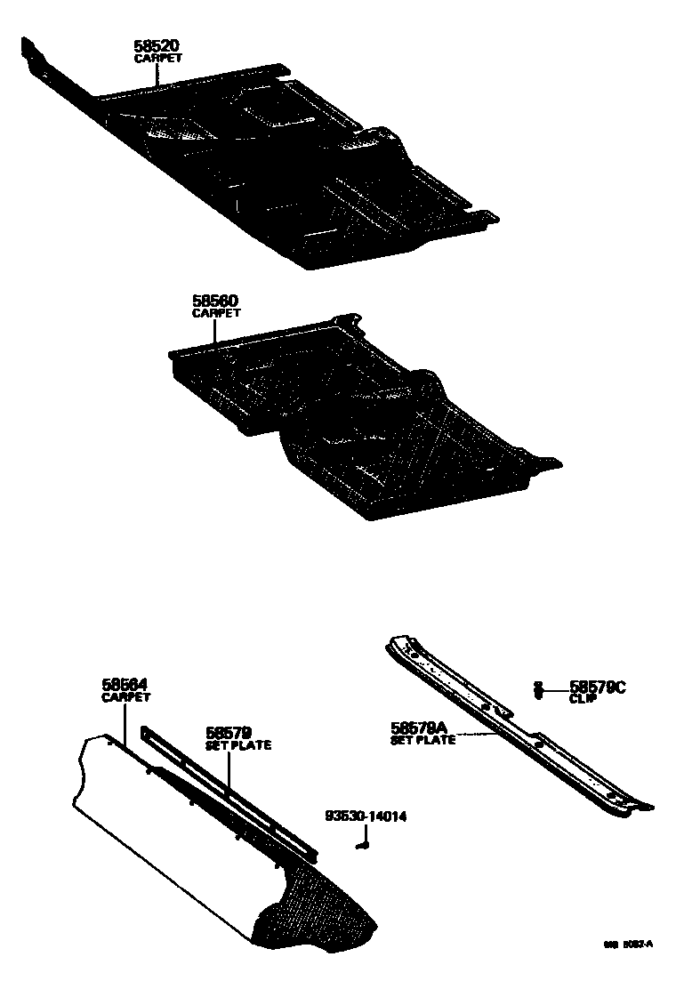 Toyota 93530-14014 Screw, Tapping