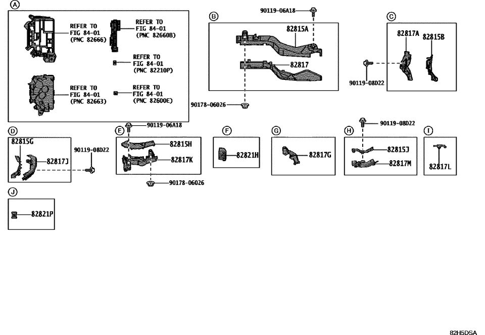 82815-12600 Genuine Toyota COVER, WIRING HARNES