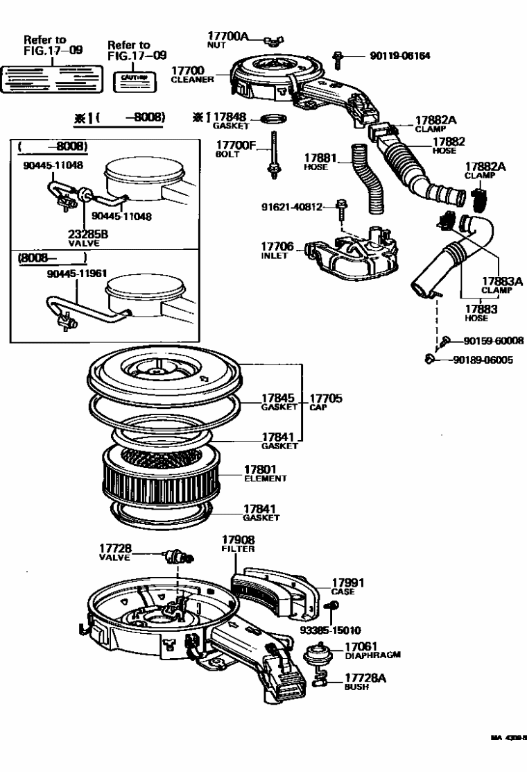 Toyota 90445-11048 Standard Part