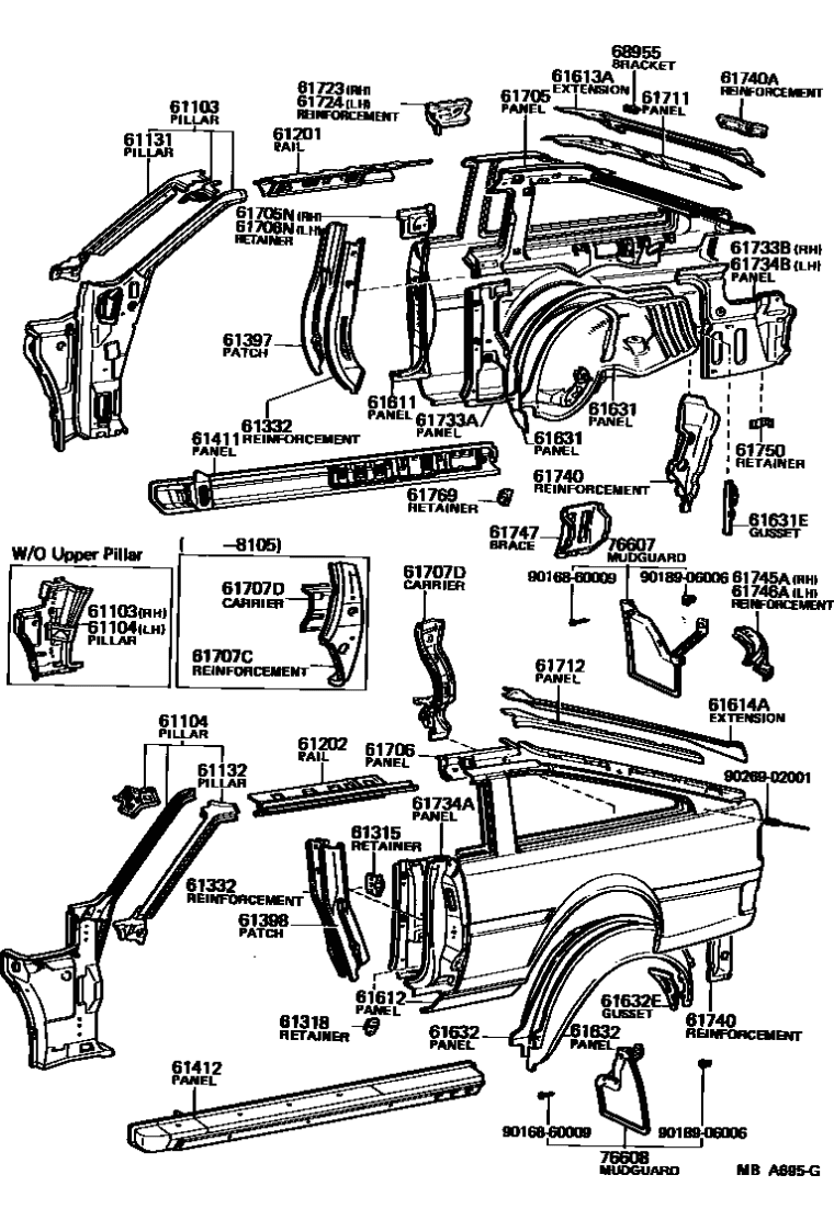 Toyota 90269-02001 Rivet