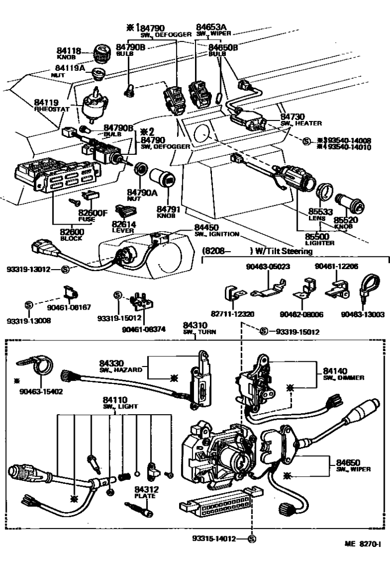 Toyota 90461-08374 Standard Part
