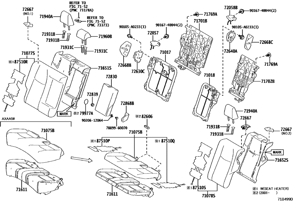 Toyota 71075-0R190-A4 COVER SUB-ASSY, RR S
