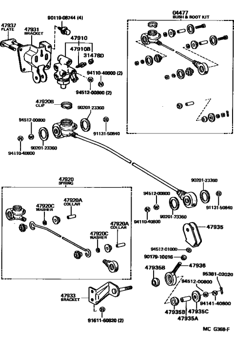 1992 Toyota Pickup 2 Wheel Drive-NAP Brake Tube & Clamp Diagram 2