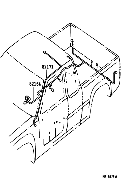 1992 Toyota Pickup 2 Wheel Drive-NAP Wiring & Clamp Diagram 2