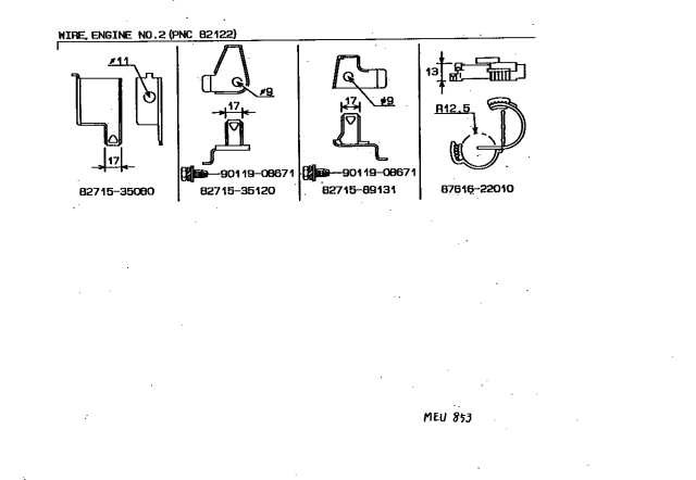 1992 Toyota Pickup 2 Wheel Drive-NAP Wiring & Clamp Diagram 10