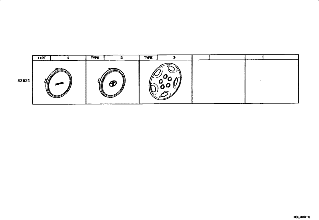1992 Toyota Pickup 2 Wheel Drive-NAP Disc Wheel & Wheel Cap Diagram 3
