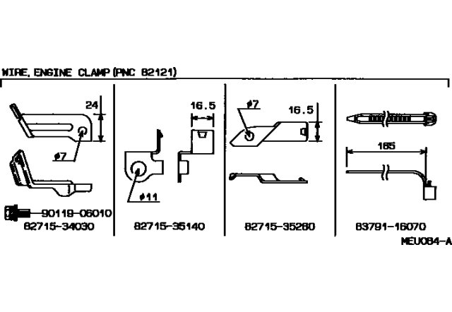 1992 Toyota Pickup 2 Wheel Drive-NAP Wiring & Clamp Diagram 7