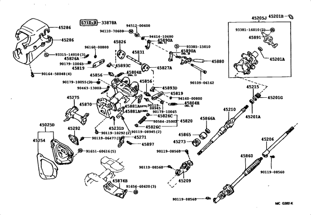 1992 Toyota Pickup 2 Wheel Drive-NAP Steering Column & Shaft Diagram 2