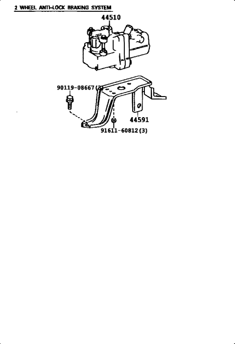 1992 Toyota Pickup 2 Wheel Drive-NAP Brake Tube & Clamp Diagram 4