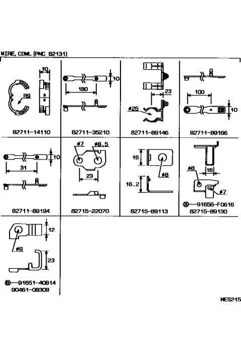 1992 Toyota Pickup 2 Wheel Drive-NAP Wiring & Clamp Diagram 3