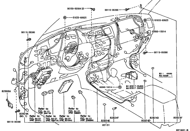 2002 Toyota 4Runner Wiring & Clamp Diagram 5