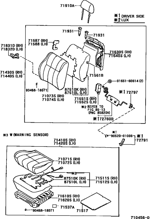 2002 Toyota 4Runner Seat & Seat Track Diagram 3