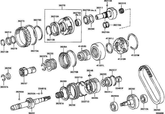 2002 Toyota 4Runner Transfer Gear Diagram 3