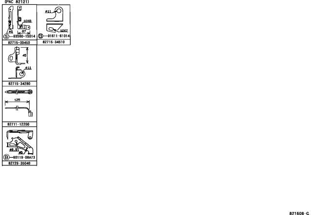 2002 Toyota 4Runner Wiring & Clamp Diagram 2