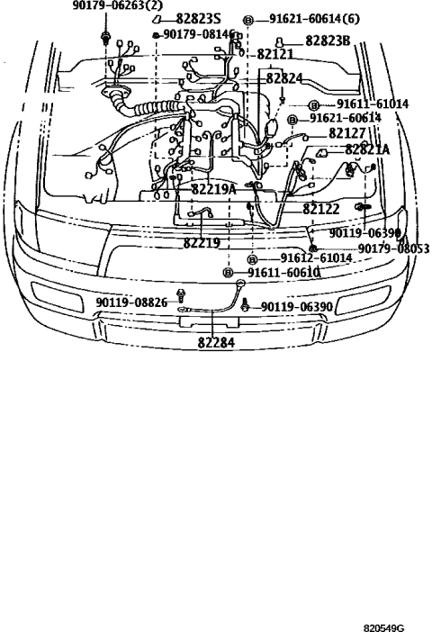 2002 Toyota 4Runner Wiring & Clamp Diagram 8