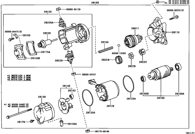 2002 Toyota 4Runner Starter Diagram 2