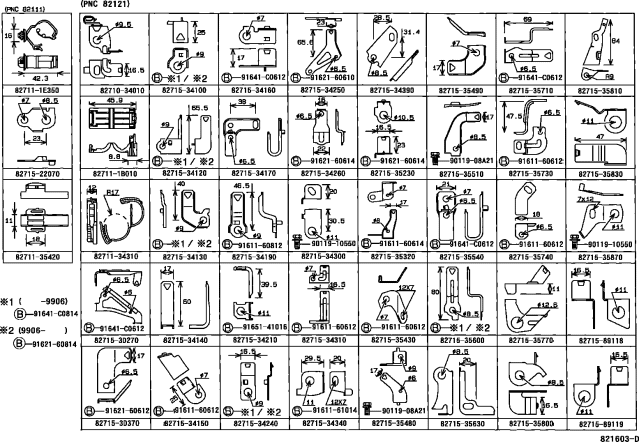 2002 Toyota 4Runner Wiring & Clamp Diagram 3