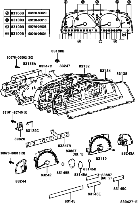 2002 Toyota 4Runner Meter Diagram 2