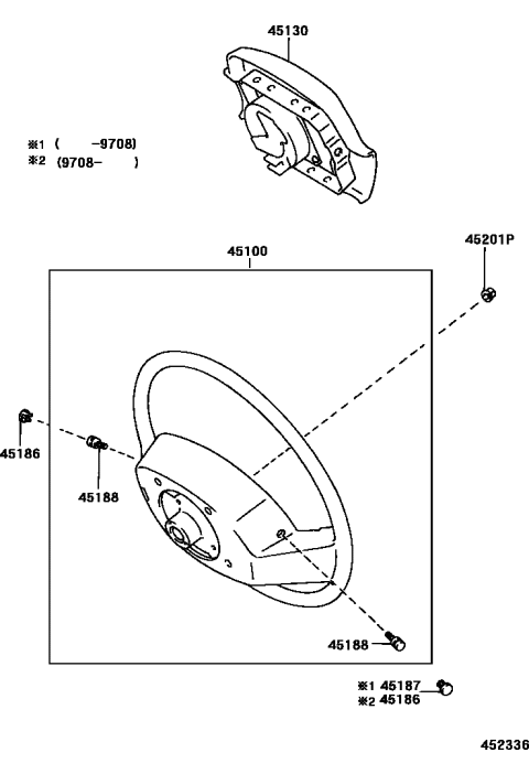 2002 Toyota 4Runner Steering Wheel Diagram 2