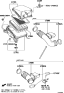 Diagram for 2014 Toyota Sequoia Air Duct - 17880-0S010