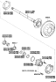Diagram for 2005 Toyota Sequoia Brake Drum - 42431-60201