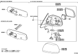 Diagram for 2015 Toyota 4Runner Car Mirror - 87810-0W062