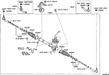 Diagram for Toyota Prius Rack And Pinion - 44200-47060