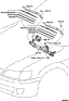 Diagram for 1998 Toyota Camry Wiper Blade - 85222-33160