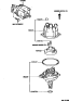 Diagram for 1994 Toyota MR2 Distributor Rotor - 19102-74040