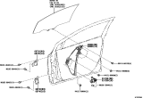 Diagram for 2025 Toyota GR Corolla Window Regulator - 69801-12273