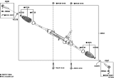 Diagram for Toyota Prius Rack And Pinion - 45510-47160