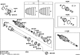 Diagram for Toyota Avalon CV Boot - 04428-0W070