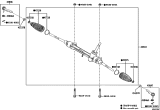 Diagram for Toyota Prius Rack And Pinion - 45510-47170