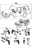 Diagram for 1982 Toyota Land Cruiser Ignition Lock Assembly - 69064-60021